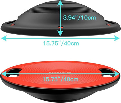 EVERYMILE Wobble Balance Board, Exercise Balance Stability Trainer Portable Balance Board with