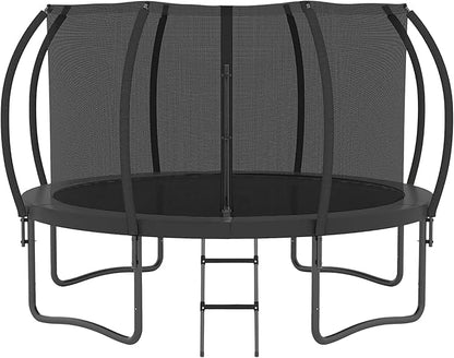 Trampoline 12FT 14FT Enclosure Net Outdoor Jump for Kids and Adults Round ASTM Approved Heavy-Duty