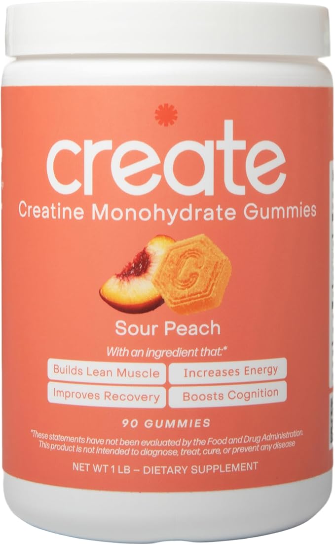 Create Creatine Monohydrate Gummies for Men & Women | 1.5g Creatine per Gummy for Muscle Strength