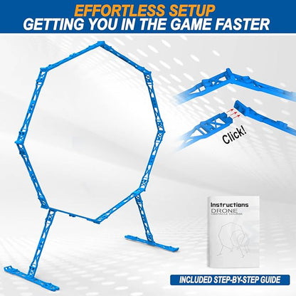 Drone Obstacle Course, Includes 2 Pack Easy to Build Obstacle Hoop, FPV Racing Drone Loop Gate