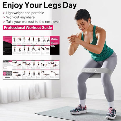 Fabric Resistance Bands for Working Out - Booty Bands for Legs -Glutes Training for Women and Men
