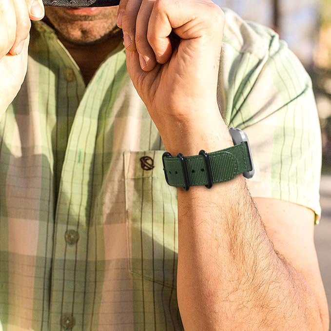 FINTIE Bands Compatible with Fitbit Versa 2/1 / Lite Edition, Soft Nylon Replacement Strap