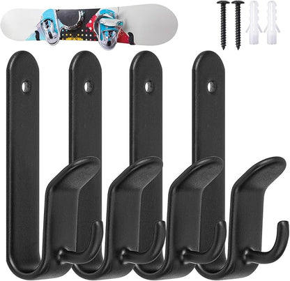 Snowboard Wall Mount Clips, Horizontal Skateboard Wall Mount，Snowboard Display Stand for Room