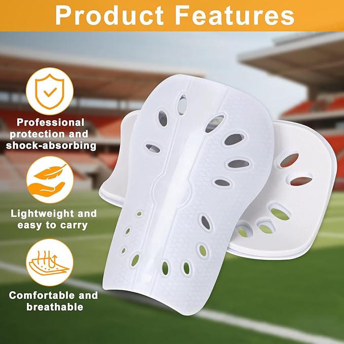 2 Pairs Shin Guards Soccer for Kids,Shin Pads Extra Lightweight Breathable Slide in Shin Guard for