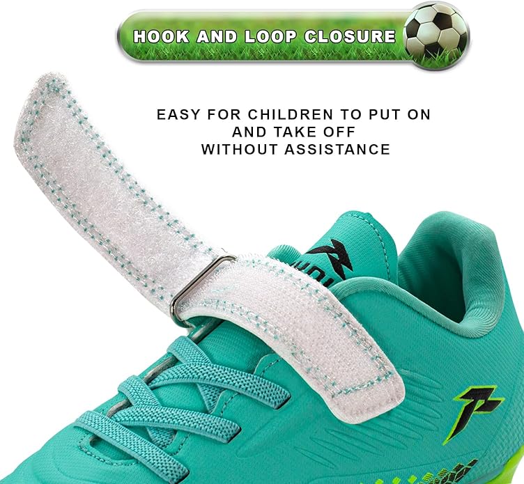 RUNIC Kids Soccer Cleats for Boys and Girls - Small and Big Kid Athletic Outdoor Football Shoes
