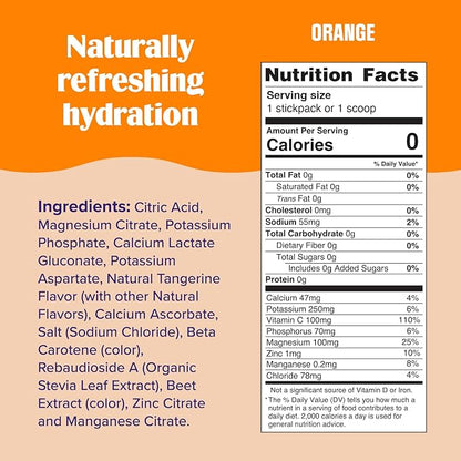 Ultima Replenisher Daily Electrolyte Powder Drink Mix ??Sugar Free ??Orange, 90 Servings