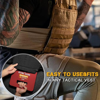 PETAC GEAR Tactical Weights Plates For Weighted Vest For Men Workout,5/10/15/20 LBS Weight Strength