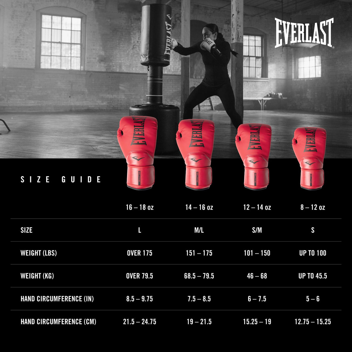 Everlast Elite 2 Boxing Gloves | Women, Men, Heavy Bag | Red | 16oz