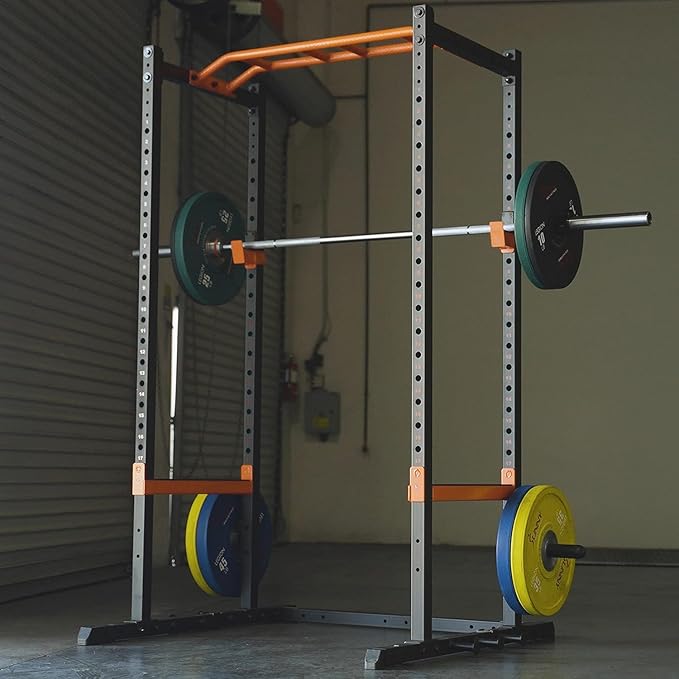 Sunny Health & Fitness Power Zone Strength Rack Power Cage - 1000 LB Weight Capacity, Spotter Bar