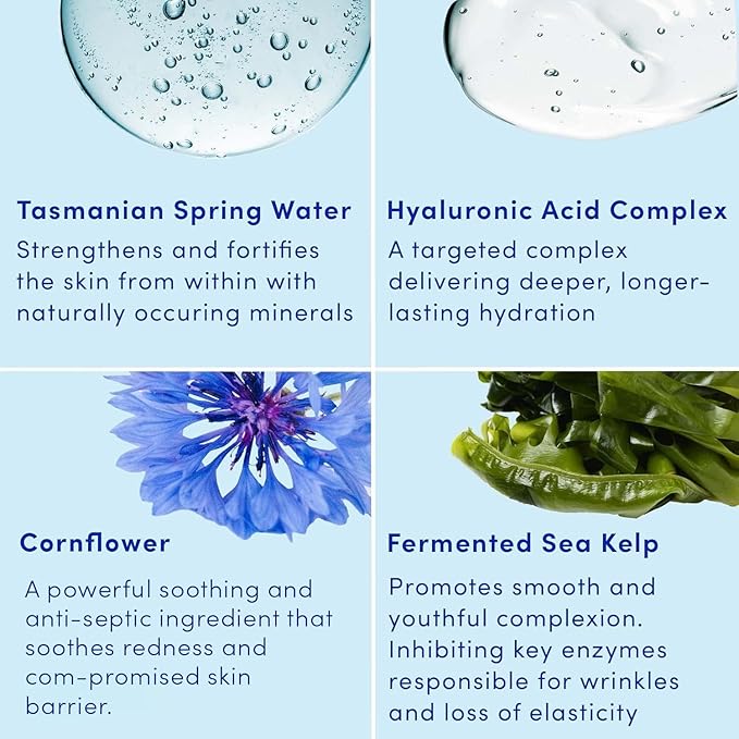 Sand & Sky Tasmanian Spring Water Intense Hydration Face Mask with Pentavitin & Hyaluronic Acid