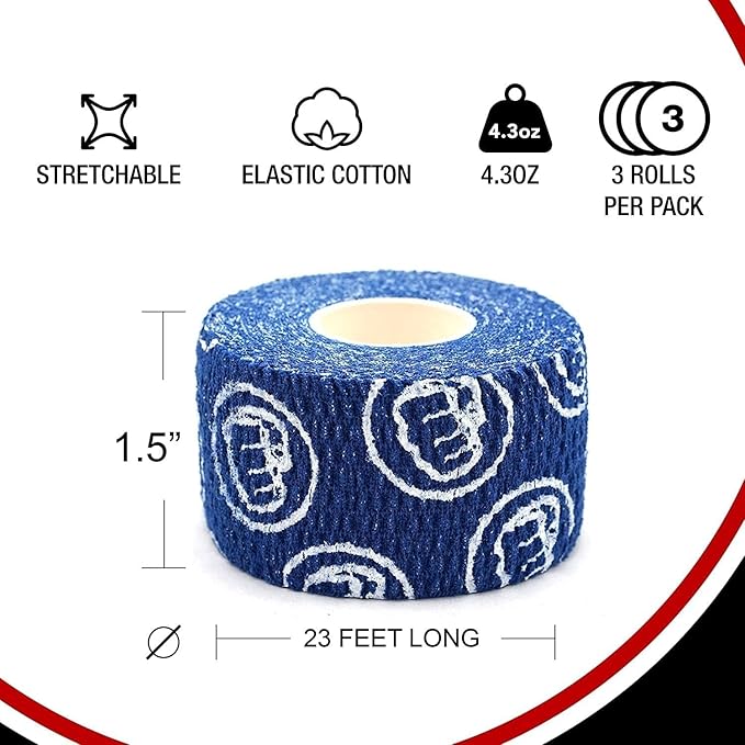 WOD Nation Flexible Hook-Grip Athletic Tape – Easy-Tear, Sweat-Proof Thumb & Finger Strips for