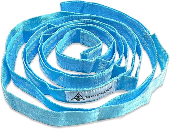 Stretching Strap Yoga Strap with Loops, Stretch Straps for Physical Therapy, Non-Elastic Exercise