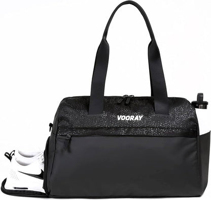 Vooray 25L Trainer Duffel Bag ??Lightweight Travel Duffel for Women and Men with Shoe Pocket