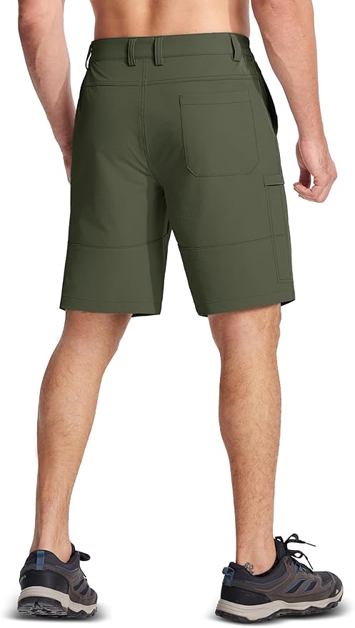 MAGCOMSEN Men's Hiking Cargo Shorts Quick Dry Lightweight 9" Golf Shorts Summer Casual Work Outdoor