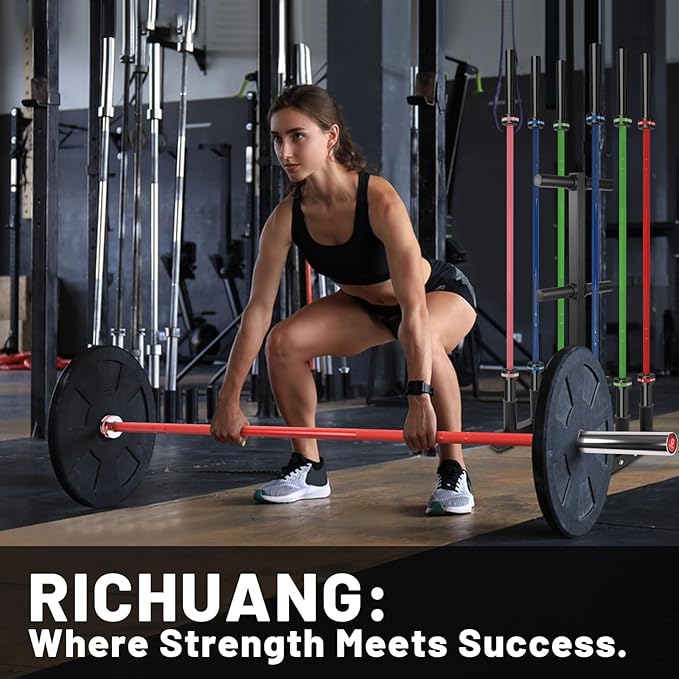 7ft Olympic Barbell, Weightlifting Barbell 28mm 45lb - 500/700/1000lbs Capacity with Smooth