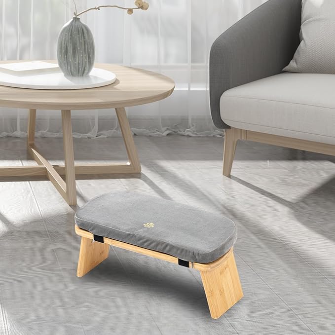 Meditation Bench, Bamboo Meditation Stool, Folding Kneeling Meditation Bench, Seiza Prayer Bench