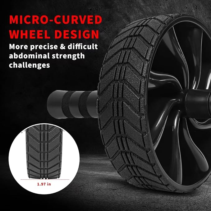 Ab Roller Wheel - AGREJO Ab Workout Equipment for Abdominal & Core Strength Training, Home Gym