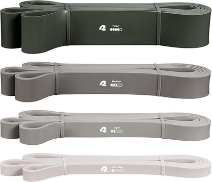 Retrospec Lift Resistance Pull Up Assistance Band Set for Working Out, Home Fitness, Toning