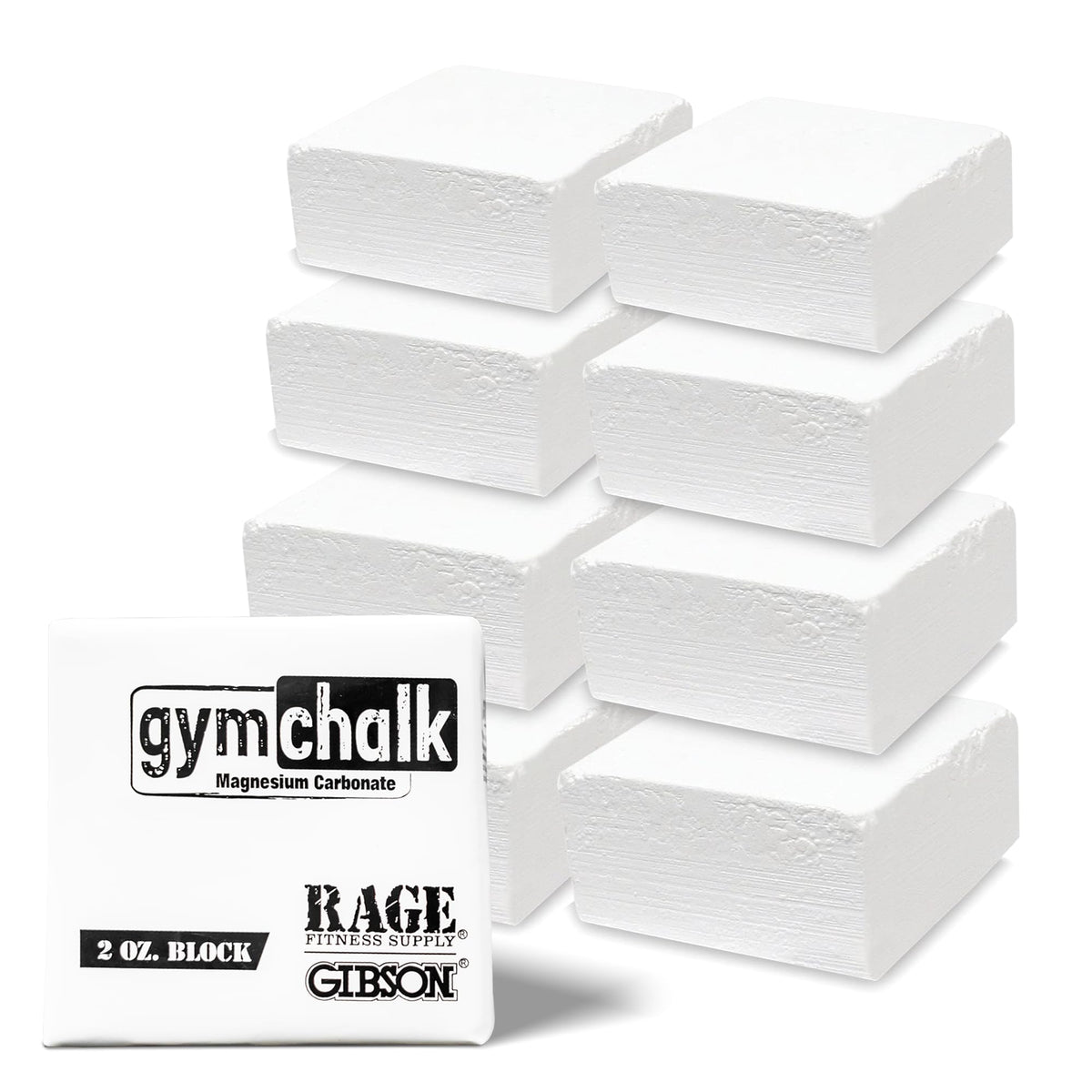 Rage Fitness Premium Gym Chalk, Pure Magnesium Carbonate - 1 LB Block