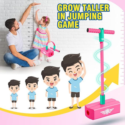 CUUGO LET'S GO! CG Jumping Promotes Growing Taller- Pogo Stick Foam Pogo Jumper for Kids, Toys for