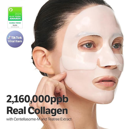 SUNGBOON EDITOR Deep Collagen CICA Tea tree Overnight Mask 37gx4ea | Real Collagen Face Mask with