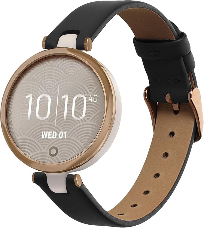 kwmobile Real Leather Watch Strap Compatible with Garmin Lily Sport - Fitness Tracker Replacement