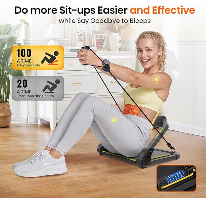 Ab Workout Equipment, Ab Machine for Stomach Workout, Ab Trainer Machine for Home, Sit Up Machine