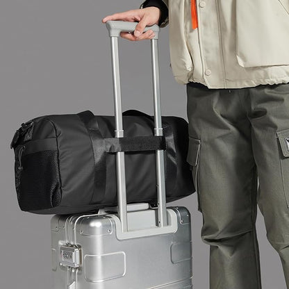 Small Gym Bag Duffel Bag for Men Women with Shoe Compartment Ideal for Sports,Travel,and Overnight