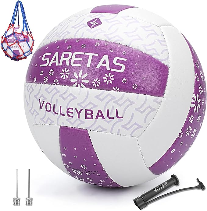 Beach/Water/Sand Volleyballs, Outdoor/Indoor Official Size, Soft Touch Volleyball for Beginners