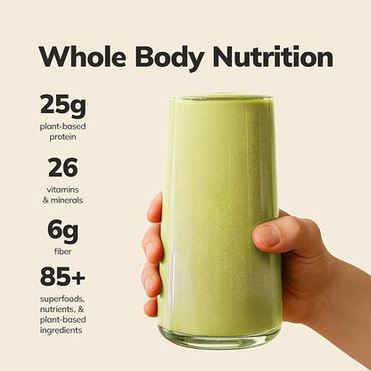 Ka?™Chava Whole Body Meal Shake Matcha 2 lb ??Vegan Protein Powder with 85+ Superfoods & Greens