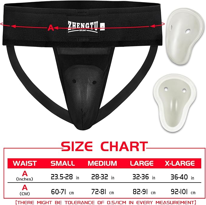 Groin Protector Cup Kickboxing Boxing Muaythai MMA Groin Guard, Jockstrap Karate Training, BJJ