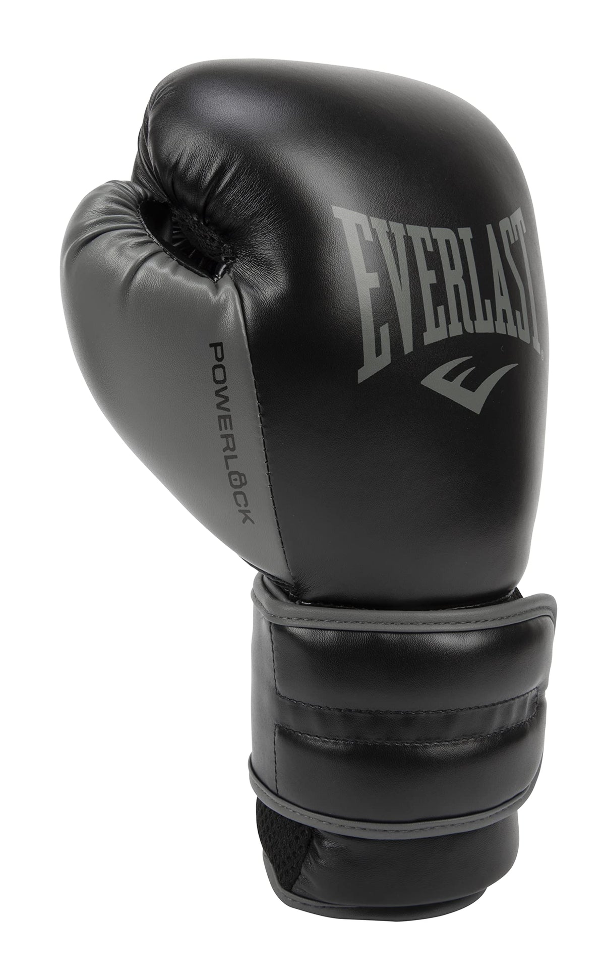 Everlast Powerlock 2 Hook Loop Boxing Gloves | Heavy Bag | Black | 16oz