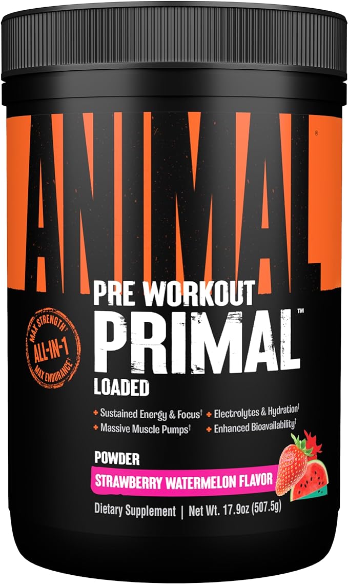 Animal Primal Muscle Hydration + Preworkout Powder ??Contains Beta Alanine, 3DPump, Caffeine &