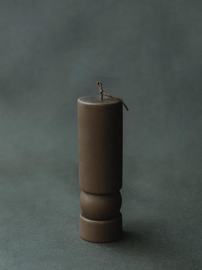 LAWA Zen Candle - Beautiful Handmade Pillar Scented Soy Wax Elegant Aesthetic Candle Housewarming