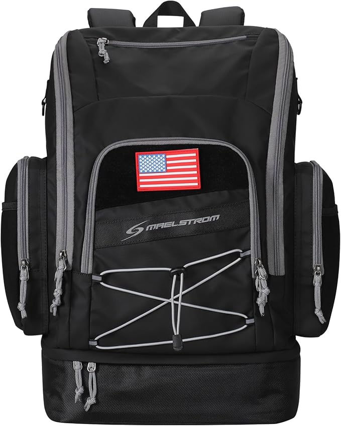 Maelstrom Swim Backpack,35L Swimming bag with Separate Shoes Compartment,Swim Gear Bag,Athlete Gym