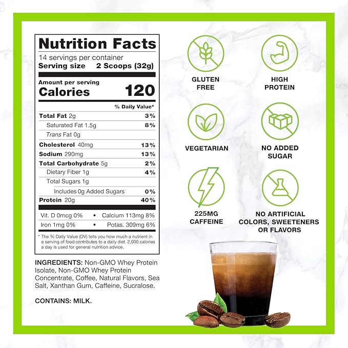 CHIKE Triple Shot Espresso & Cream Protein Iced Coffee, 20 G Protein, 3 Shots Espresso, 1 G Sugar