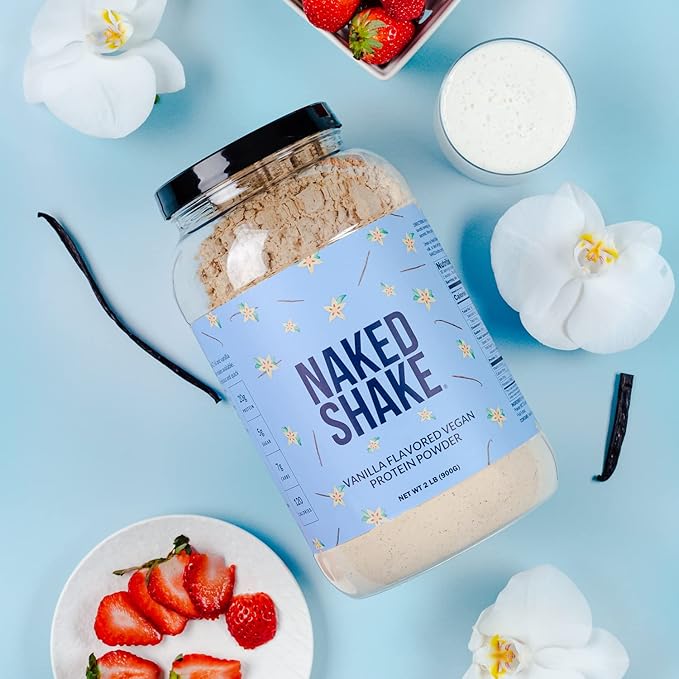 Naked Shake - Vanilla Protein Powder - Plant Based Protein Shake with Mct Oil, Gluten-Free