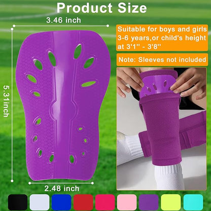 2 Pairs Shin Guards Soccer for Kids,Shin Pads Extra Lightweight Breathable Slide in Shin Guard for