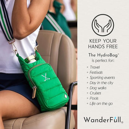 WanderFull® Original HydroBag® Collection, Water Bottle Holder w/Strap & Phone Pocket, Hands-Free