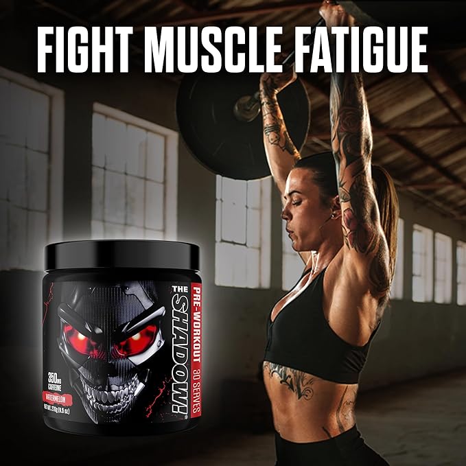 JNX SPORTS The Shadow! 350mg of Caffeine Hard Core Preworkout - Watermelon 30 Servings | Electric