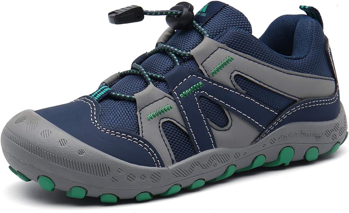 Mishansha Kids Hiking Boots Toddler Girls Boys Hiking Shoes Water-Resistant Anti-Collision Non-Slip