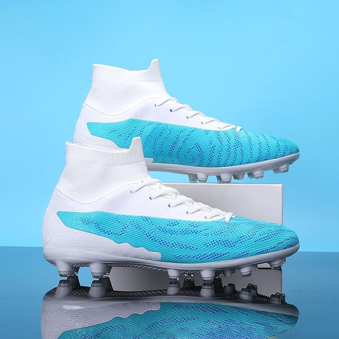 Soccer Cleats for Mens Womens Football Shoes Turf Soccer Shoes Indoor/Outdoor High-top Football