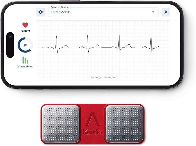 KardiaMobile 1-Lead Personal EKG Monitor ??Record at Home ??Detects AFib & Irregular Arrhythmias