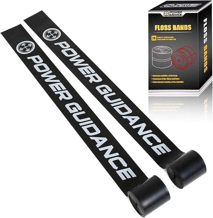 POWER GUIDANCE Muscle Floss Bands - Compression Bands - Mobility & Recovery Bands - for Improving