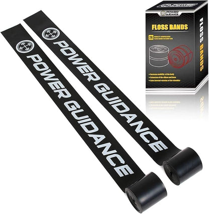POWER GUIDANCE Muscle Floss Bands - Compression Bands - Mobility & Recovery Bands - for Improving