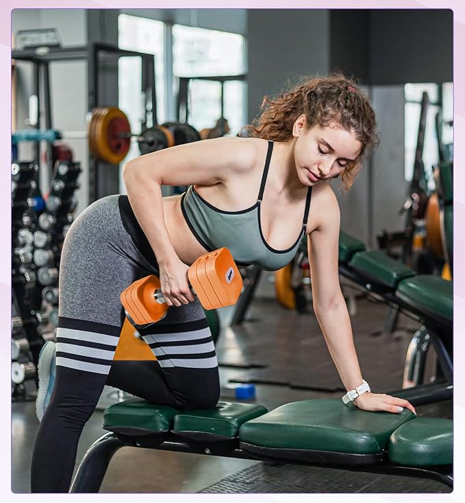 15LB 20LB 40LB 50LB Adjustable Dumbbell Set Free Weights Dumbbells Set for Women Men Hand Weights