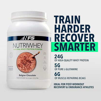 NF Sports Post Workout Nutri Whey Protein Powder, Dietary Supplement, Amino Energy, Supports