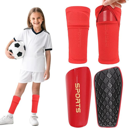 Shin Guards Soccer Kids 2025 Version High-Density Foam Soccer Shin Guard with Sleeves Shin