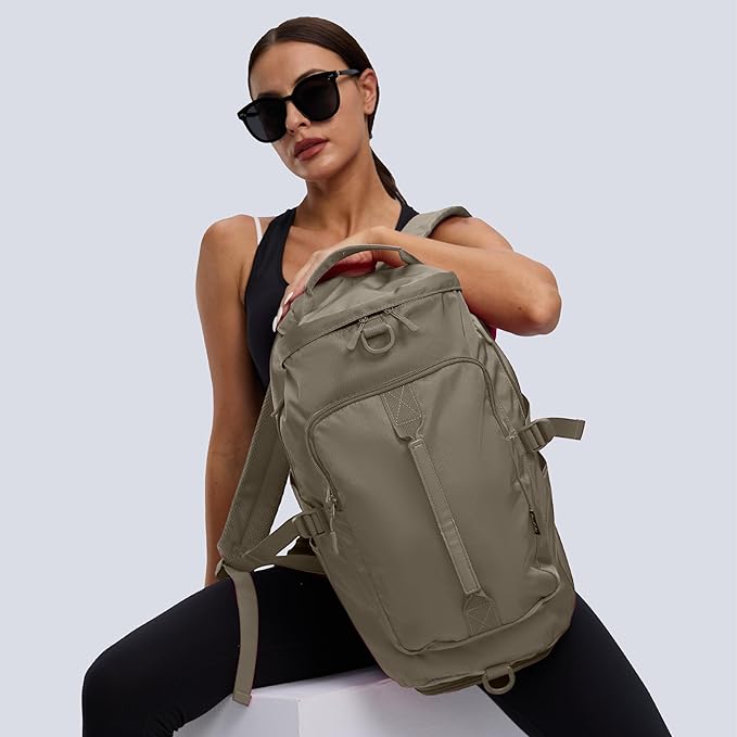Gym Bag for Women Workout Gym Backpack with Shoe Compartment Sports Duffel Bag Multiple Pockets 30L