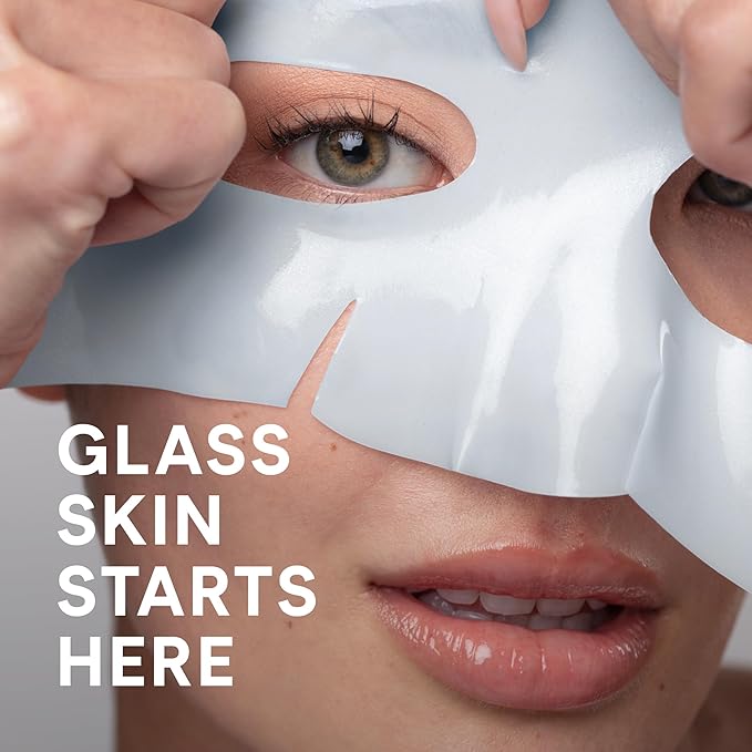 NuFACE IonPlex Hydra-Gel Power Mask - Hydrogel Korean Face Mask to Help Boost Hydration, Smooth
